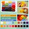 Needle Felting Kit, Wool Roving 20 Colors Set, Wool Felting Kit Felt Molds with Portable Storage Box for DIY Craft Home Decoration (Green Bag)